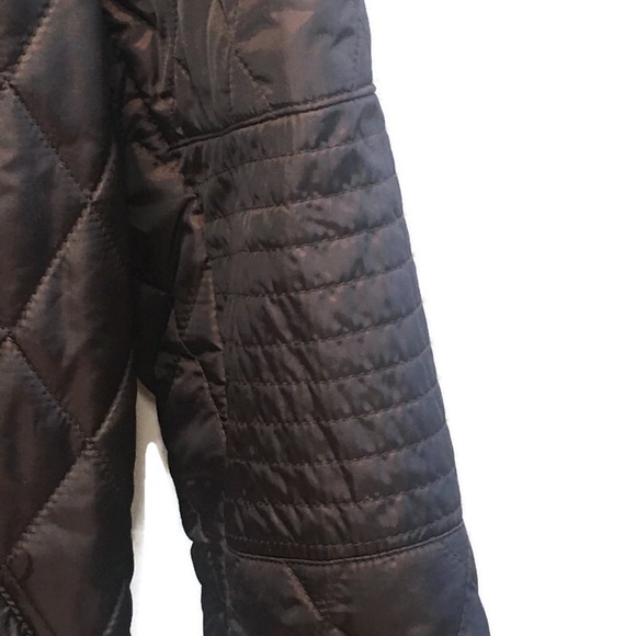 NWOT Banana Republic quilted jacket in brown large - Picture 2 of 16